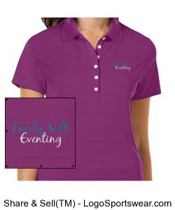 Ladies Embroidered Opti-Vent Polo NAME on sleeve Design Zoom